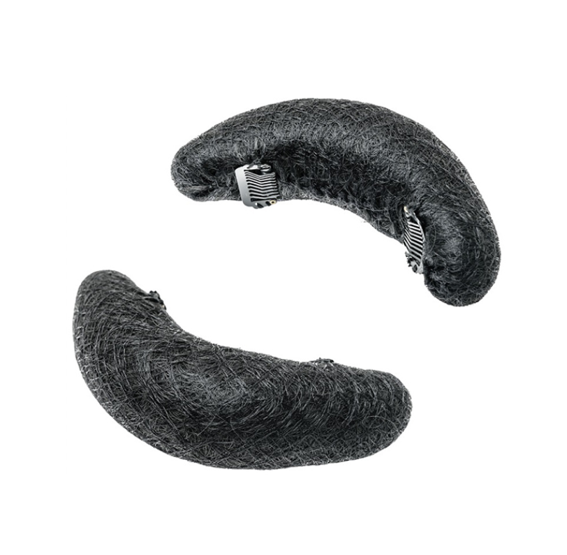 Set 3 bureti din par natural pentru coc Negru